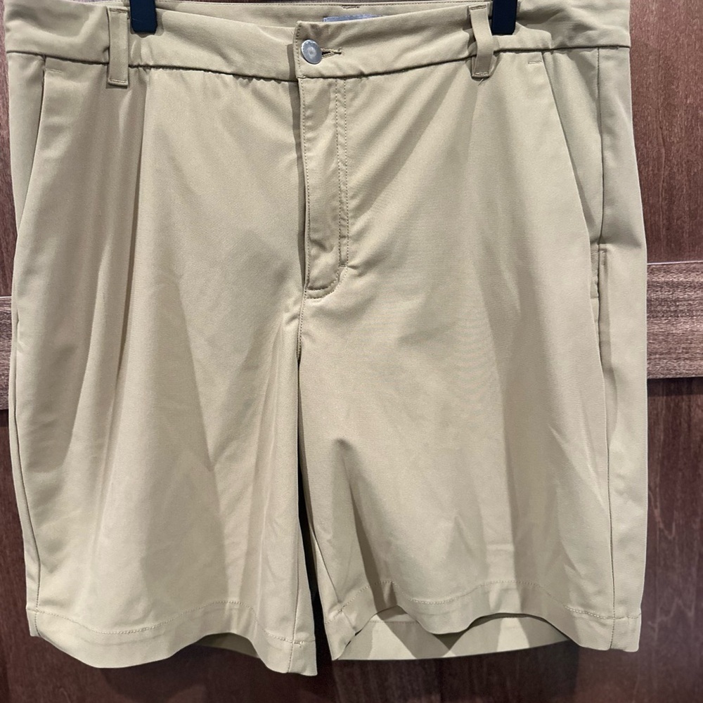 VRST Dark Khaki Men's Flat Front Shorts